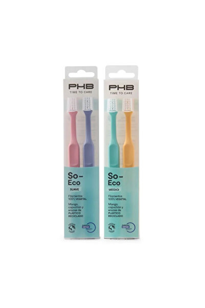 PHB Time To Care Medium Toothbrush 2 Units