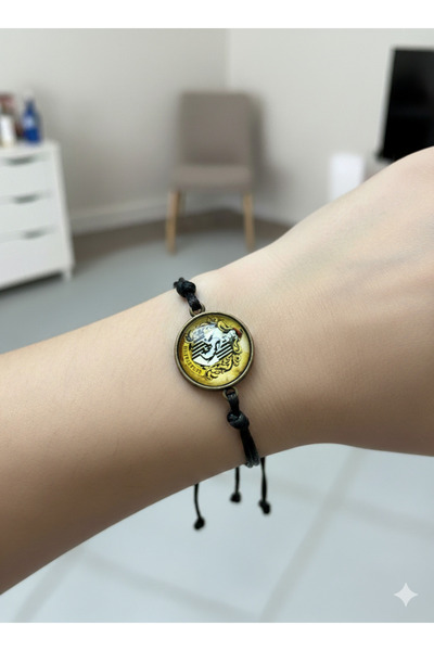 Herşey Nota Harry Potter Hogwarts Hufflepuff Ayarlanabilir İpli Bileklik – Un...