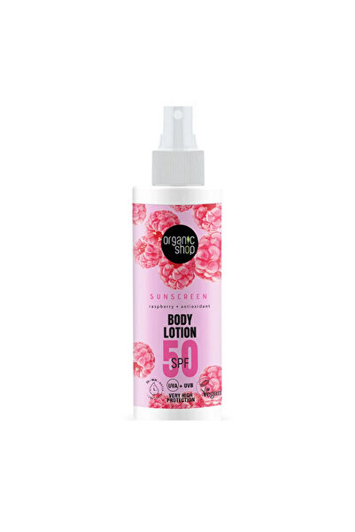 organic shop Raspberry Locion Corporal Spf50 150ml