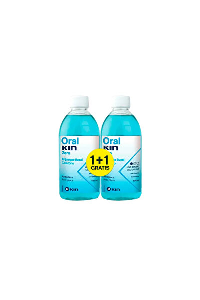 KIN Apă de gură Oralkin Zero, pachet de 2 unități