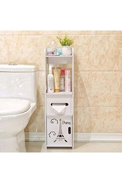 Miskat Trading Bathroom and Washroom Shelf - Over-the-Toilet Storage (Antique White)