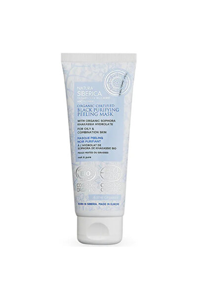 Natura Siberica Mască exfoliantă purificatoare neagră 75 ml