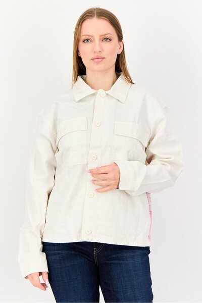 Vans Moca Judy Baca x Women Long Sleeve Graphic Print Jacket, White