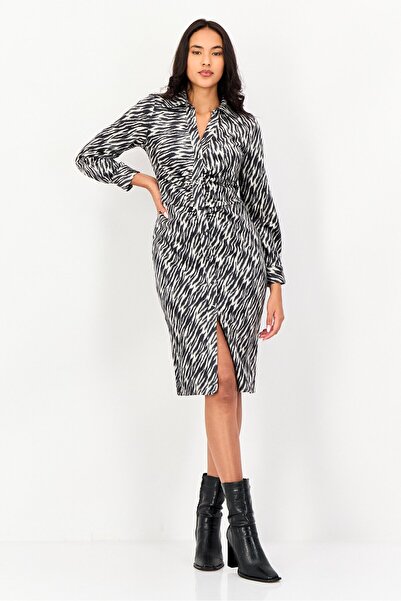 ORSAY Women Animal Print Shirt Dress, Multicolor