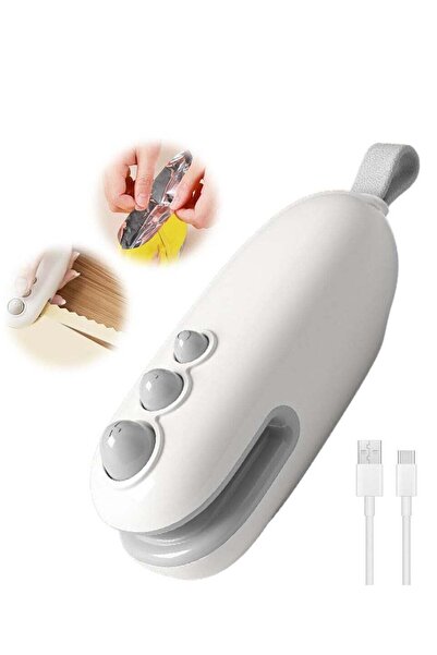 Generic Mini Bag Sealer Handheld Heat Sealer Rechargeable 2-in-1 with Hidden Cutter