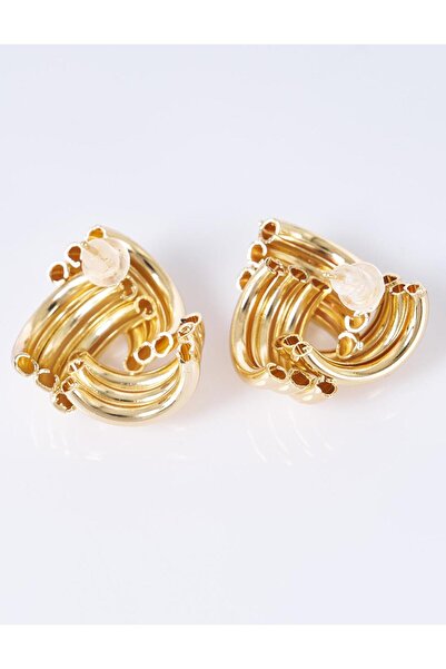 Kayra Twisted Earrings Gold