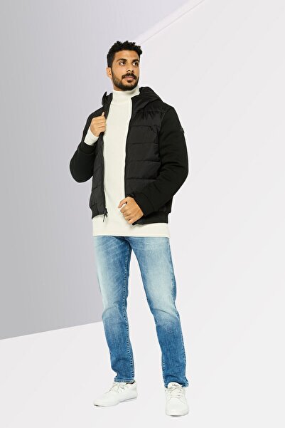 Michael Kors Men Brand Logo Hooded Puffer Jacket, Black