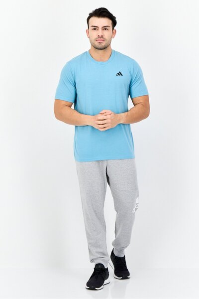 adidas Men Sportswear Fit Short Sleeve Outdoor T-Shirt, Turquoise