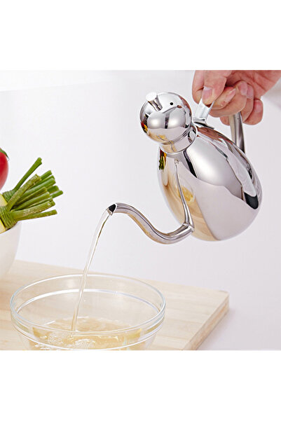 EHOME موزع زيت الزيتون من الفولاذ المقاوم للصدأ سعة 500 مل/16.9 أونصة، وعاء ز...