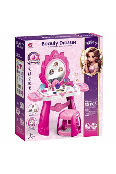 Toybox Children's dressing table with stool and mirror – 35 pieces