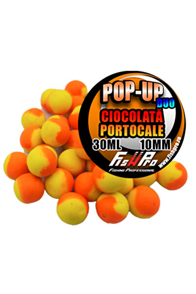 Fish Pro Pop Up 10Mm Duo Orange Yellow Choco Porto