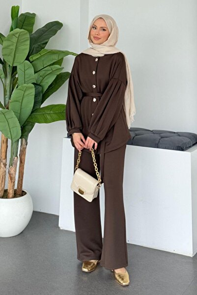 Hazamoda بدلة غوص كوزا باللون البني