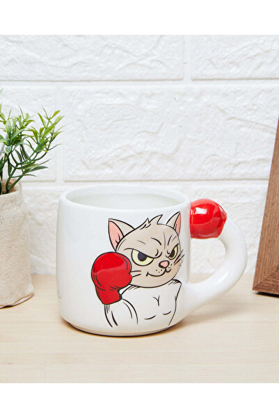 REDTAG White Cat Mug (11 Oz)