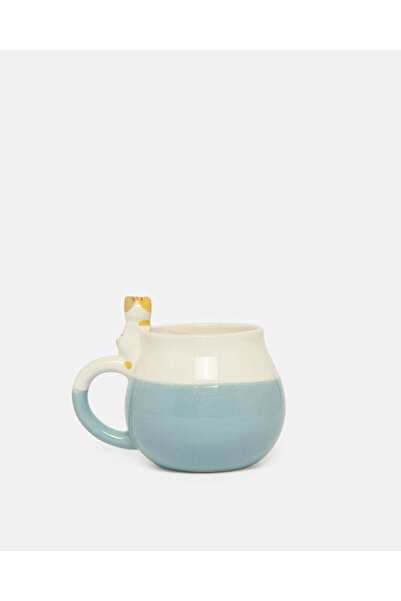 REDTAG Grey Embellished Cat Mug