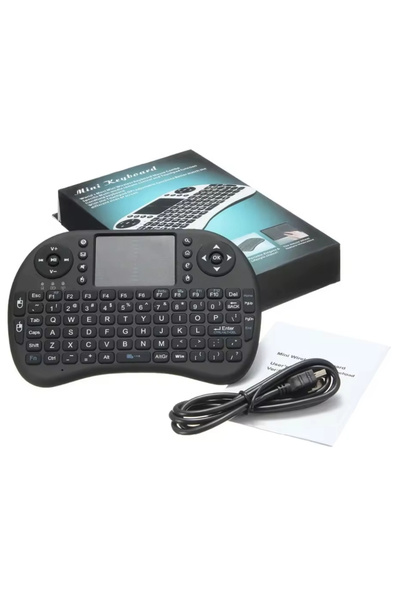 Genel Markalar LF-i8 Mini Kablosuz TV Klavye – Wireless Touchpadli Android TV...