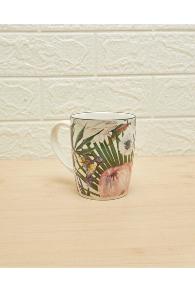 REDTAG Multicolour Leaves Print Mug