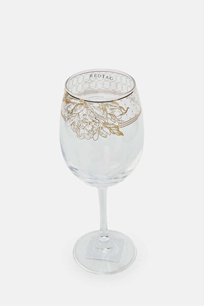 REDTAG Clear Floral Embellished Glass Goblet