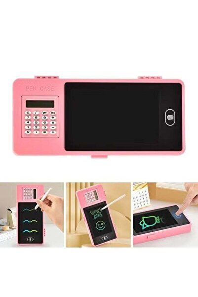 Generic Stationery Box with Writing Pad, Attached Calculator and LCD Drawing Pad