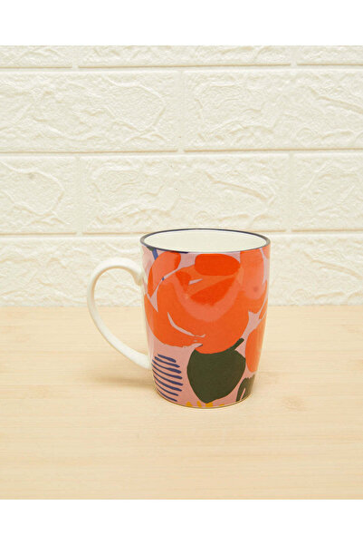 REDTAG Multicolour Leaves Printed Mug