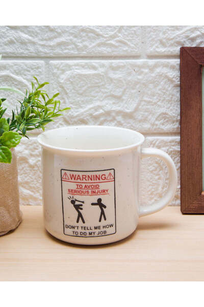 REDTAG White Printed Single Mug