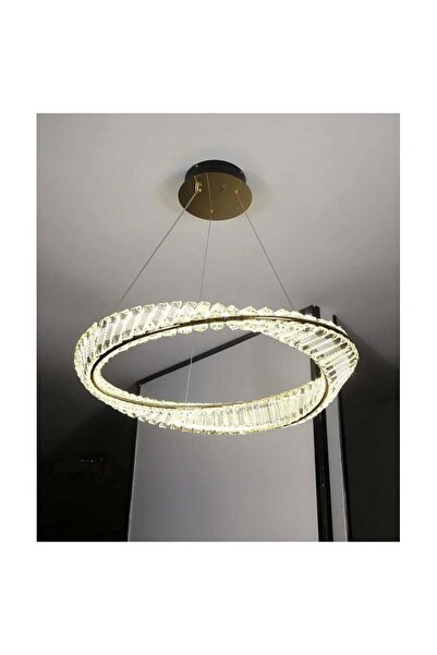 HAMER Hymen Modern Gold Chandelier with 3 Changing Lights, 60cm Diameter