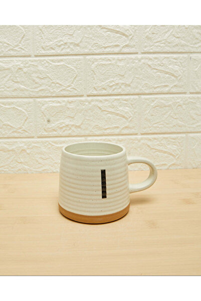 REDTAG White Alphabet Mug - Letter I