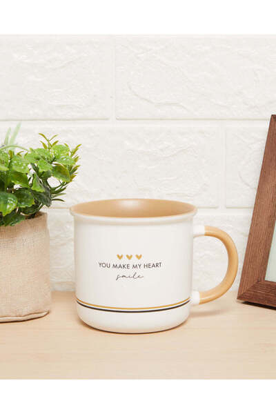 REDTAG Brown You Make My Heart Smile Mug
