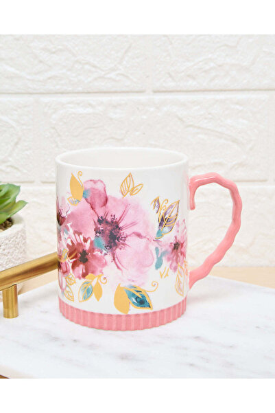 REDTAG Pink Floral Print Mug