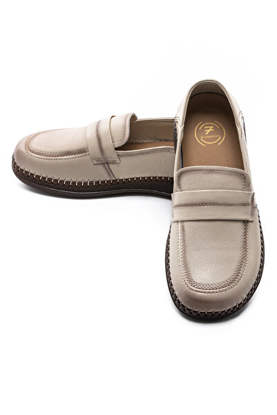 FORMAZIONE Women's Casual Shoes Made of Genuine Leather KM329 ​​Cream