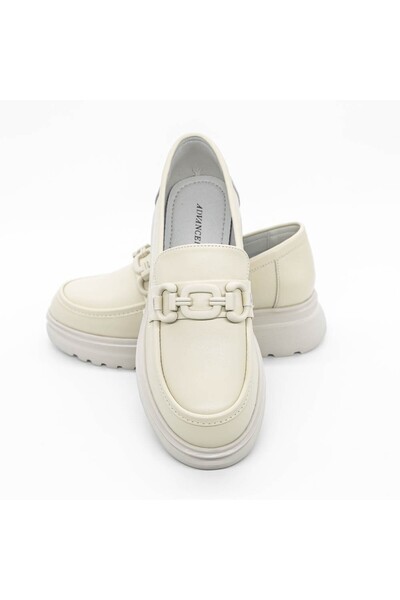 advancer Women's Casual Shoes 37822 Cream
