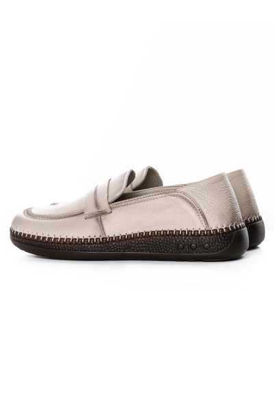 FORMAZIONE Women's Casual Shoes Made of Genuine Leather KM329 ​​Cream