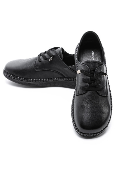 advancer Γυναικεία Casual Παπούτσια από Γνήσιο Δέρμα 6350 Μαύρο
