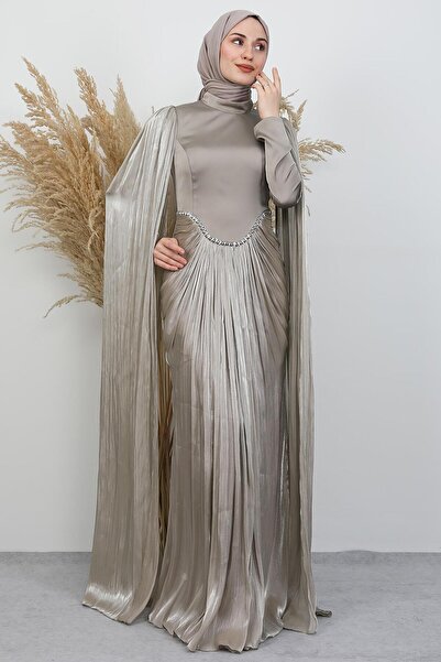 GİYZAMİLA Armin Yoryo Evening Dress Mink