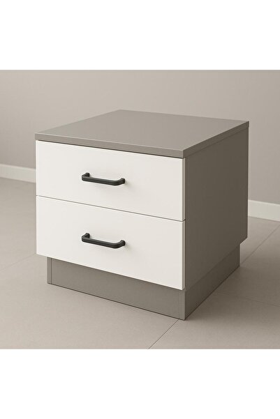 ESYAH İki çekmeceli yatak başı keson dekoratif çok amaçlı depolama