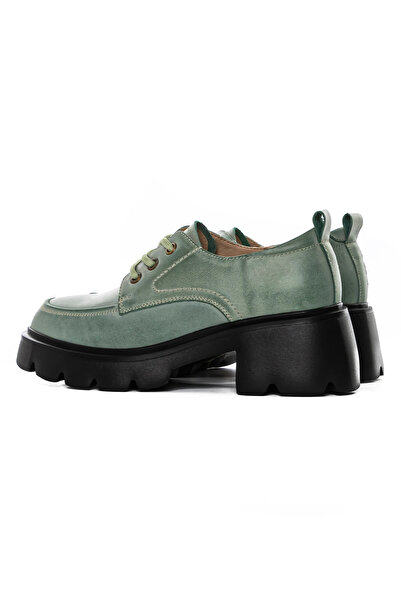 advancer Women's Casual Shoes Made of Genuine Leather 66920 Green