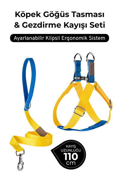 pasiole Adjustable Dog Harness and Walking Leash Set |   Handmade, Durable, Convenient to Use