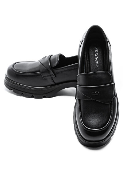 advancer Γυναικεία Casual Παπούτσια από Γνήσιο Δέρμα 90-55 Μαύρα