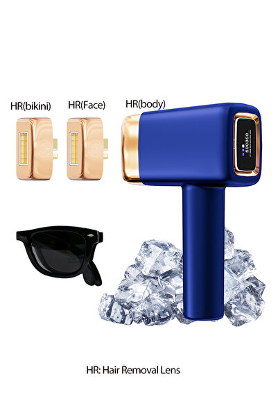 KINSEI BEAUTY جهاز إزالة الشعر بالليزر HR+BK+FA، عدسة بيكيني للوجه، 500000 ومضة، استبدال العدسة