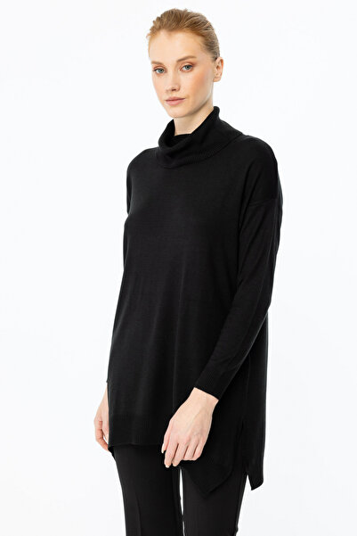 ON Γυναικείο μίντι τουνίκ oversized με ψηλό λαιμό - Casual chic