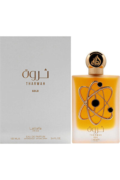 lattafa عطر بخاخ او دي بارفان ثروة جولد للجنسين سعة 100 مل من لطافة