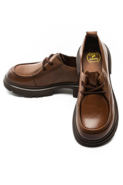 FORMAZIONE Γυναικεία Casual Παπούτσια από Γνήσιο Δέρμα KM6716 Καφέ