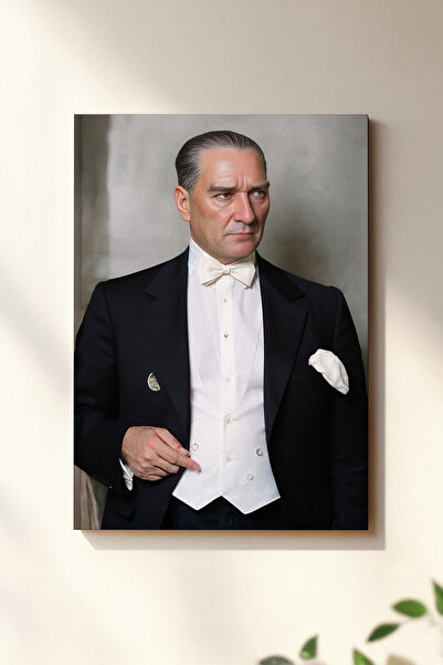 Genel Markalar 4K Ultra Yüksek Kalite Mustafa Kemal Atatürk - Kanvas Tablo K4