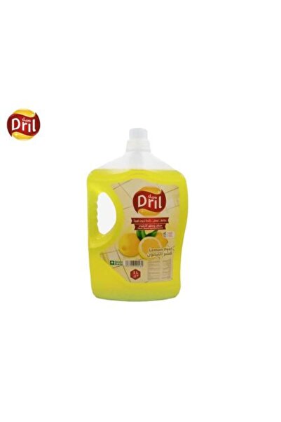 Dril دريل صندوق منظف ومطهر للأرضيات برائحة قشر الليمون - 6 عبوات × 3 لتر (ترك...