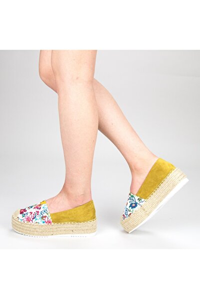 mei Pantofi Casual Dama cu Platforma FS6 Yellow