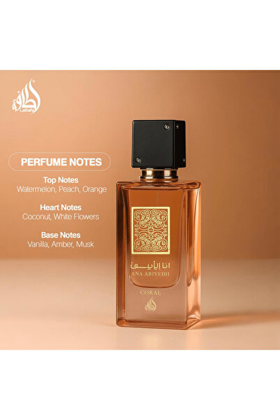 lattafa Ana Al Abyad Coral Eau de Parfum by Lattafa, 60ml