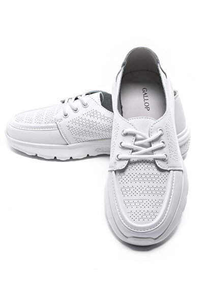gallop Women's Casual Shoes Made of Genuine Leather K98820 White