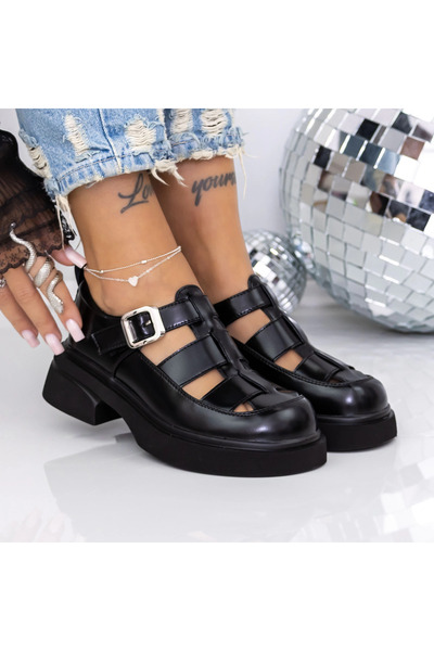 mei Women's Casual Shoes 5635-1 Black