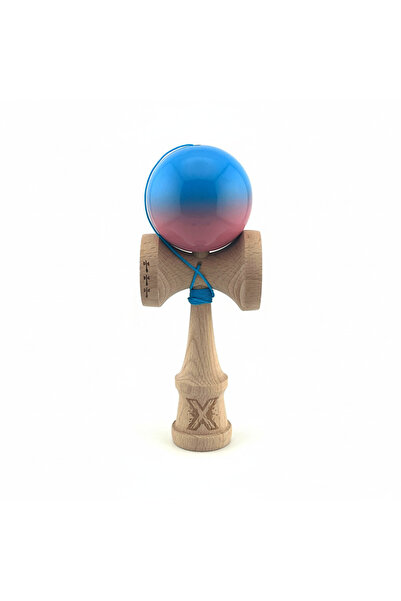Berbis Kendama X Originala, Model Albastru / Roz, Profesionala, Cupe Mari, Su...