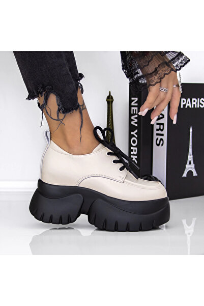 mei Women's Casual Shoes 3ASJN71 Beige