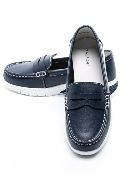 gallop Women's Casual Shoes Made of Genuine Leather K98201 Dark Blue